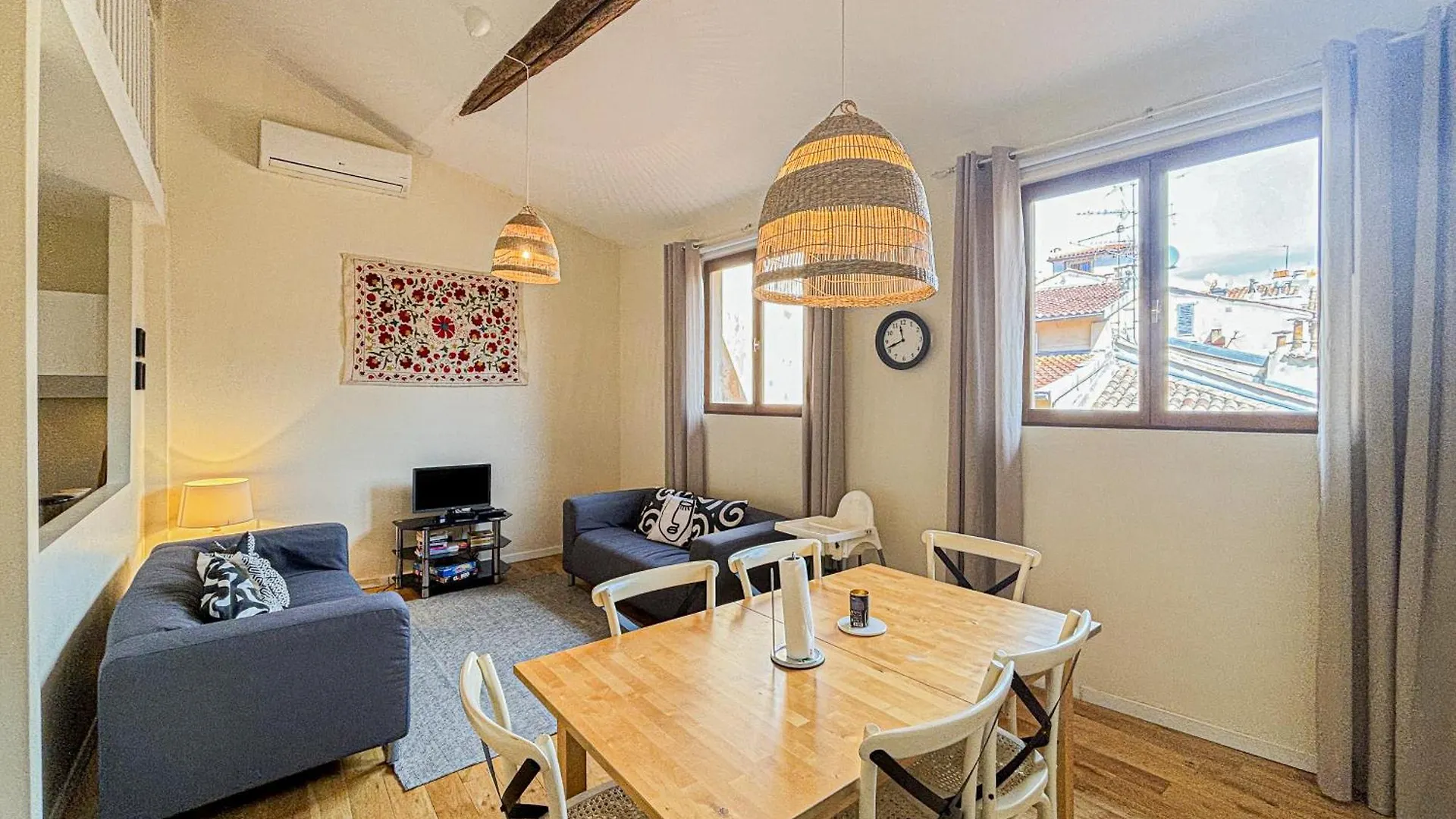 Cozy 3 Pieces, Centre Historique - Wifi, Ac, 5Pers Apartment Nice France